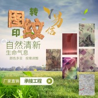 工廠直銷彩色轉印不銹鋼板304\201\316木紋石紋圖案款式自選定制
