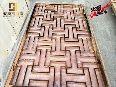 304廠家批發彩色不銹鋼屏風鏤空 客廳玄關隔斷花格鏤空不銹鋼屏風