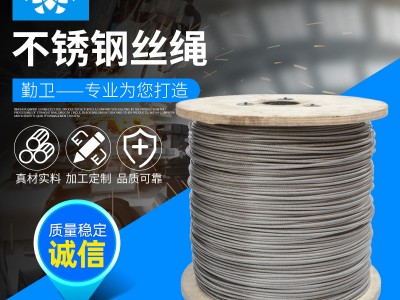 304不銹鋼鋼絲繩 廠家定制多股細(xì)軟包膠鋼絲繩φ8-16 不銹鋼絲繩