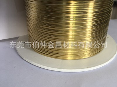 H65黃銅帶 超窄壓紋黃銅帶 耳機線專用黃銅帶0.35mm*1.5mm 黃銅片