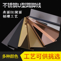 【不銹鋼踢腳線】廠家定制金屬不銹鋼地腳線木地板墻角線收邊條