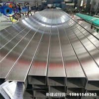 304不銹鋼裝飾方管矩形管表面加工定制尺寸不銹鋼方管 品質保障