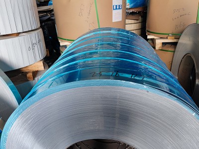深圳現貨 5083鋁卷拉伸O態 0.2MM單面貼膜分條 5083-H112鋁帶材