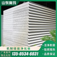 廠(chǎng)家供應(yīng)硅巖防火凈化板 彩鋼板手工硅巖板 機(jī)制硅巖凈化彩鋼板