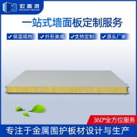 聚氨酯復合板廠家批發外墻保溫隔熱機制防火A級 巖棉聚氨酯復合板