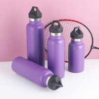 外貿單手開蓋34oz美式大口純色運動保溫瓶304不銹鋼真空運動水杯