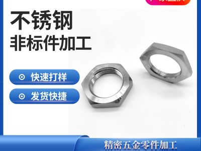 304不銹鋼薄型六角螺母非標多規格加工定制薄型螺母