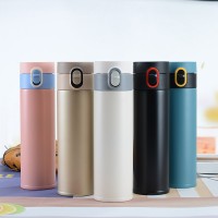 新款彈跳杯不銹鋼保溫杯創意禮品廣告LOGO刻字茶杯戶外運動水杯