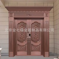 廠家銷售紫銅對(duì)開(kāi)入戶門歐式風(fēng)格純銅防盜別墅門北京銅門上門測(cè)量