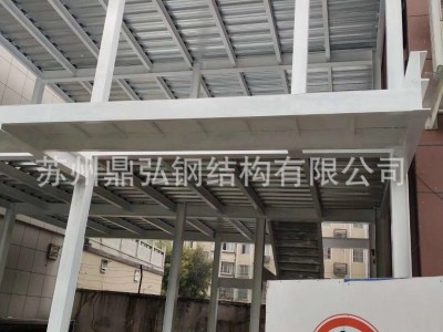 鋼結構閣樓平臺制作 鋼結構隔層加工 辦公室閣樓 現澆混泥土平臺