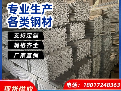 上海鍍鋅角鋼三角鐵Q235廠家直銷沖孔加工40*4規格齊全熱鍍鋅角鋼