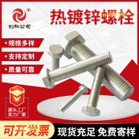 不銹鋼高強度螺絲螺栓廠家定做 4.8級白色鍍鋅不銹鋼外六角螺栓