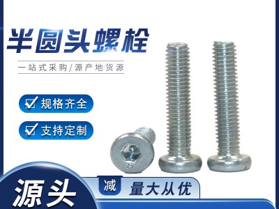半圓頭內六角螺栓鍍鋅m5m6不銹鋼高強度異形件廠家緊固件機牙螺絲
