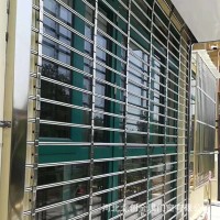 銀行不銹鋼鏈條通風卷簾門 防盜不銹鋼卷簾門 鏈條卷簾門批發