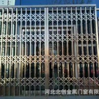 不銹鋼拉閘門 廠家直發推拉閘門 不銹鋼伸縮門倉庫通風推拉門